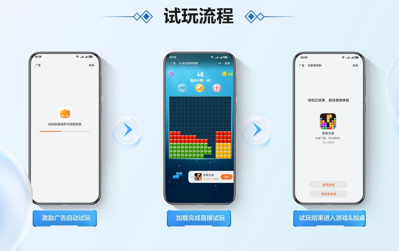 华为广告的游戏试玩流程 华为广告的游戏试玩流程
