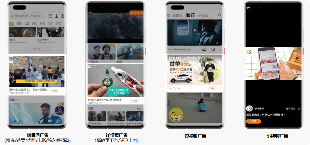 华为信息流广告推广形式 华为信息流广告推广形式