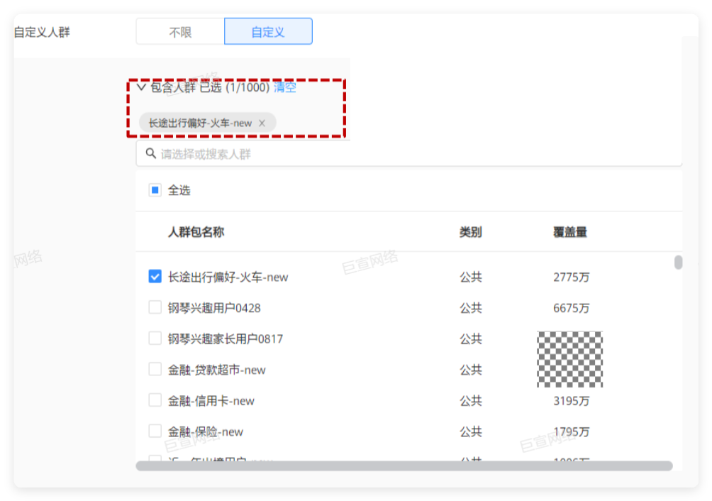 鲸鸿动能广告定向之人群包 - 包含人群 鲸鸿动能广告定向之人群包 - 包含人群