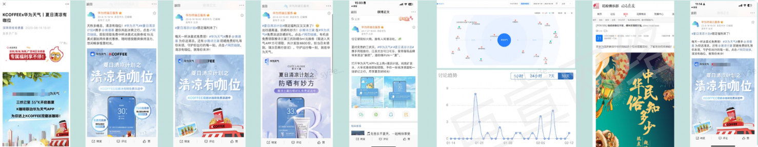 华为天气广告自媒体及三方传播渠道联合推广 华为天气广告自媒体及三方传播渠道联合推广
