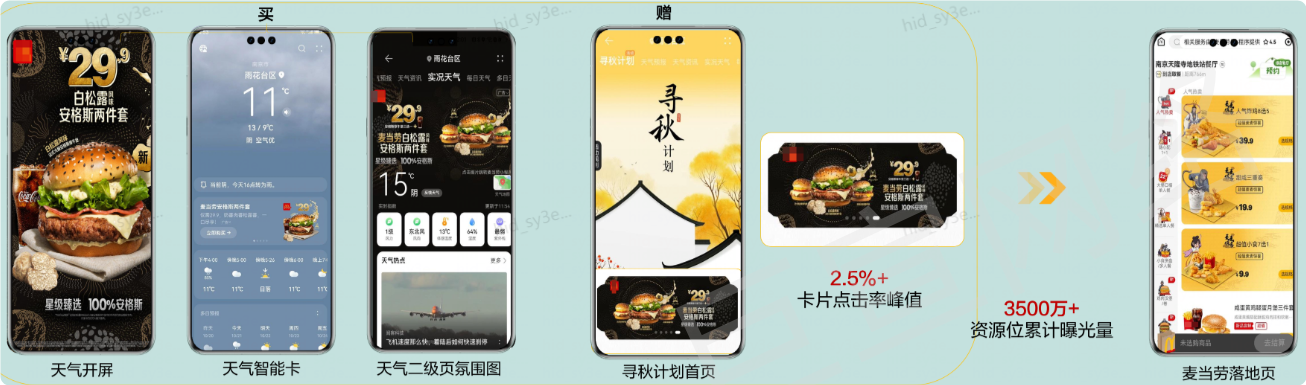 华为天气广告与品牌合作广告推广样式 华为天气广告与品牌合作广告推广样式